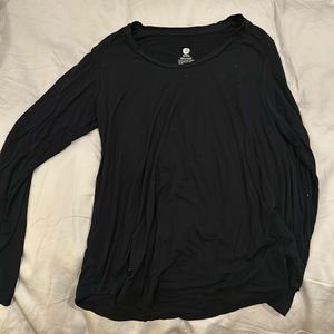 Kindred Bravely Bamboo Nursing & Maternity Long Sleeve T-shirt | Black - M